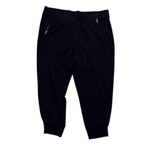 Torrid Relaxed Fit Jogger Womens Black Lightweight Inseam 23